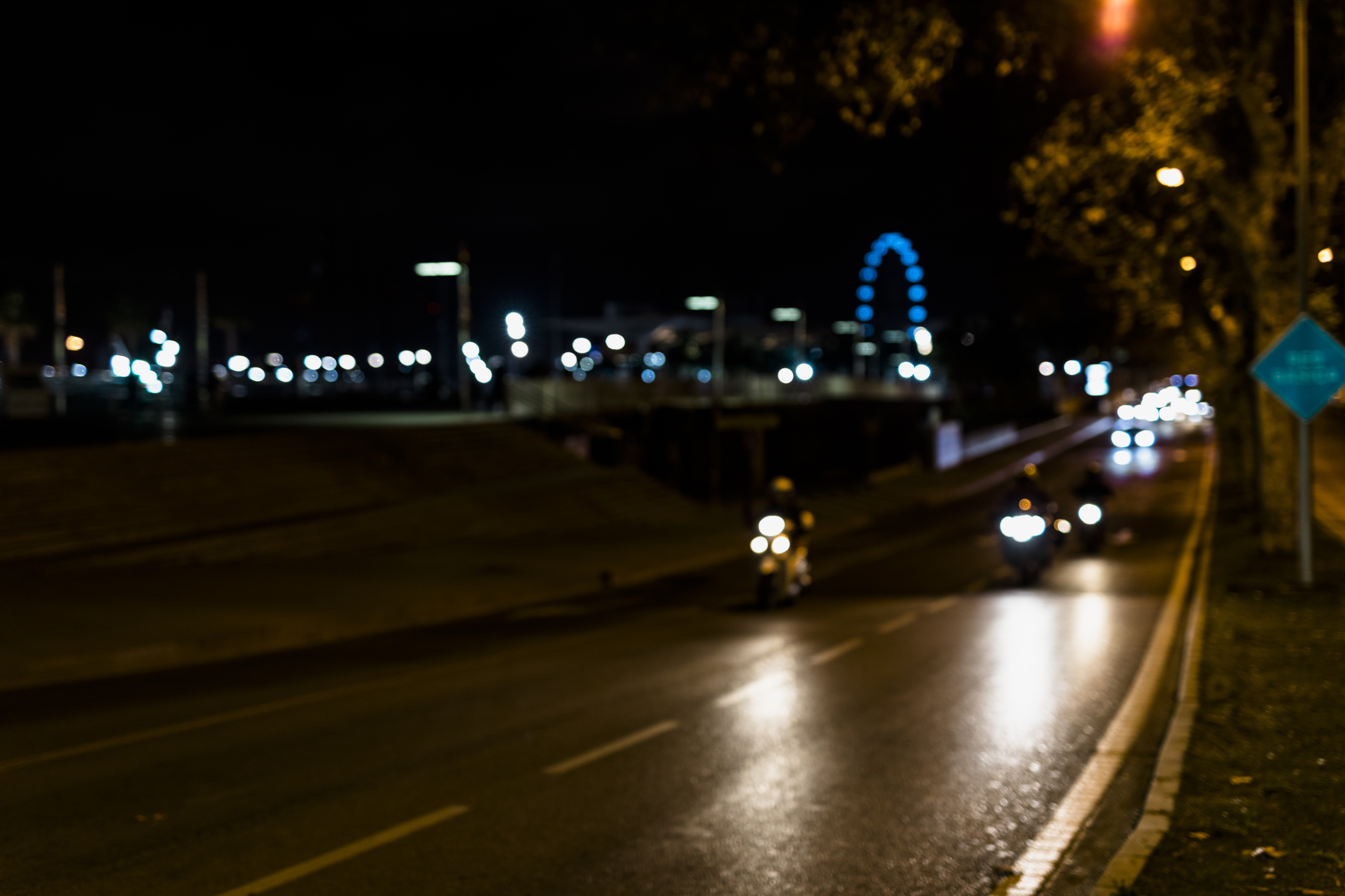 blurred warm light city night blurred warm light city night
