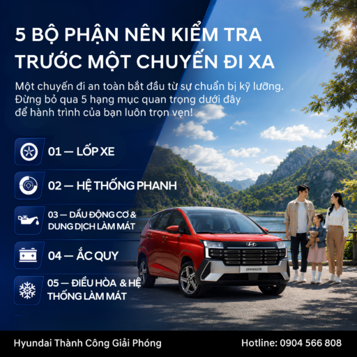 kiem tra xe truoc khi di xa