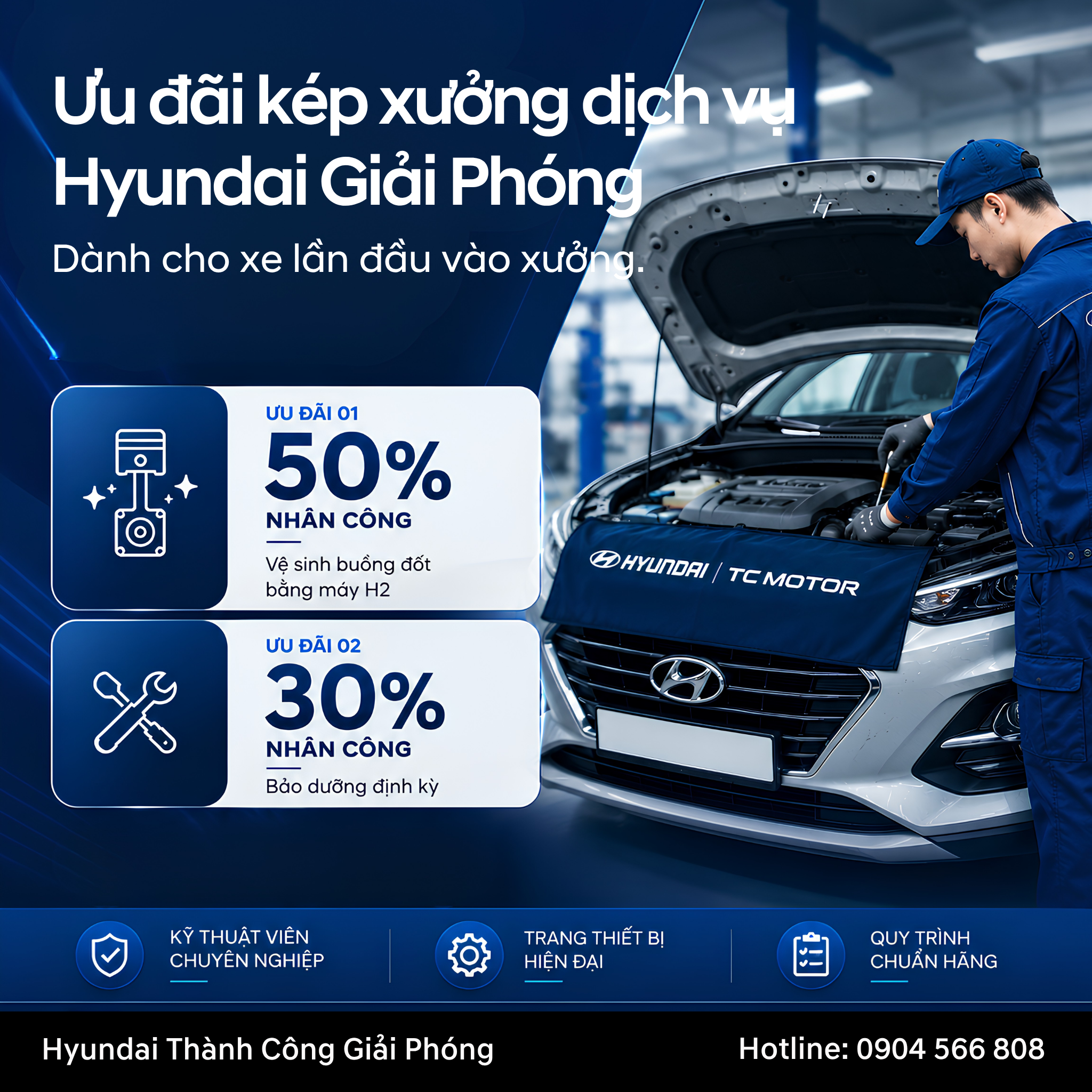 2 Ưu Đãi Dịch Vụ Hyundai Giải Phóng Dành Cho Khách Hàng Lần Đầu Trong Tháng 8/2026 1 ưu đãi dịch vụ hyundai